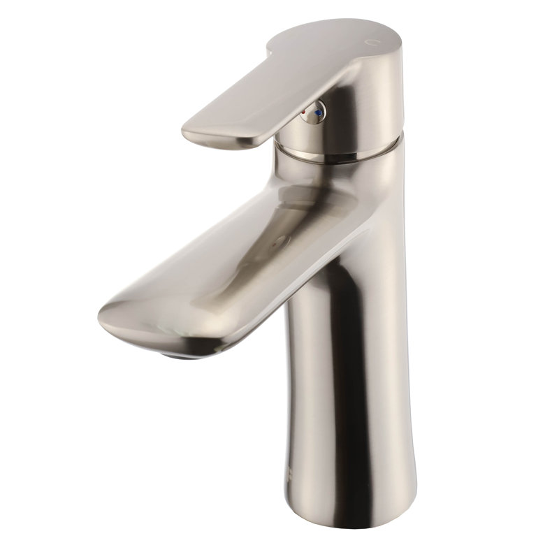 Round Single Hole Bathroom Faucet, Nickle