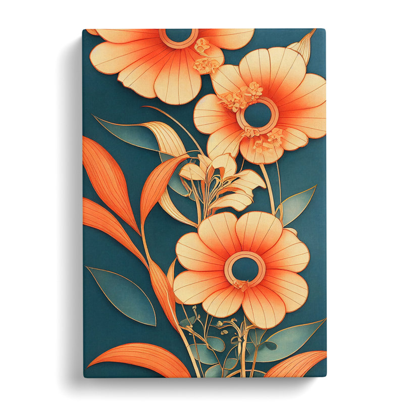 Flourishing Flowers - Wrapped Canvas, 60cm H x 40cm W x 3cm D