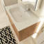 Ensemble de meuble-lavabo simple 35,9 po avec plateau en céramique Dozia-426684141