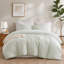 Ensemble de couette pour grand lit 3 pièces, vert sauge-138101573-138101577
