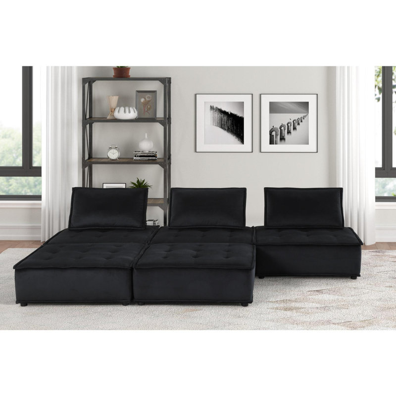 Canapé modulaire 5 pièces Velvet
