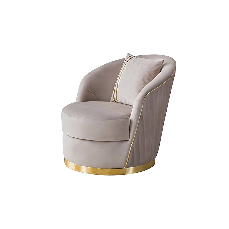 Fauteuil demi-tonneau Elvina