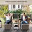 Wicker 2 - Person Garden Lounge Set with Cushions-1670475583