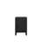 Andrien 2-Drawer Solid Wood Nightstand in Black