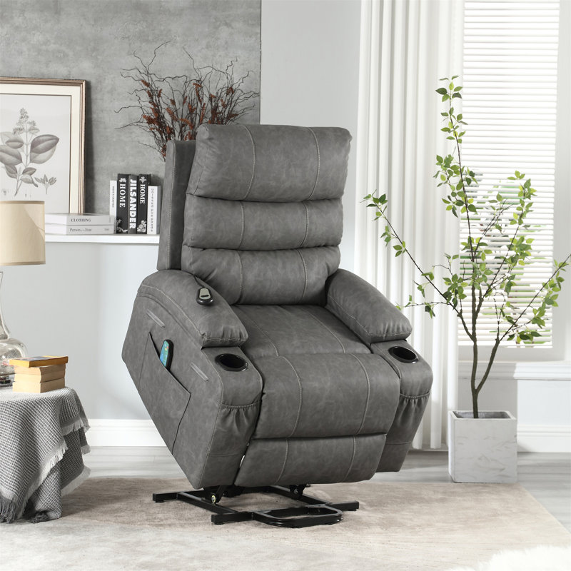 21"Seat Width, Gray