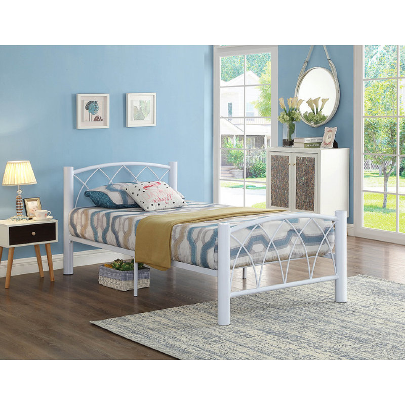 Rithvik Metal Open-Frame Bed, Queen, Black