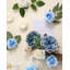 Ensemble de boîtes artificielles fleurs bleues
