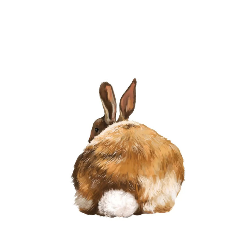 Rabbit Butt by Big Nose Work - Wrapped Canvas Gallery-Wrapped Canvas Giclée, 152.5 cm H x 101.5 cm W