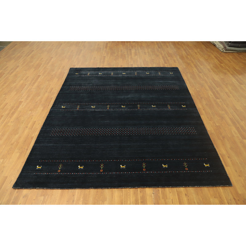 Tapis fait à la main petits animaux style Gabbeh 8 x 10