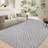 9'x12' Extra Large Geometric Area Rug, Non-Slip, Stain Resistant, Low Pile Modern Carpet for Living Room & Open Spaces, Light Gray-1339763749-1339763751