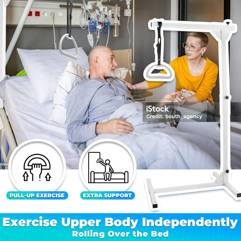 Capacité de charge de la barre de trapèze du lit: 300 lb, hauteur réglable convenant à une chambre d'hôpital