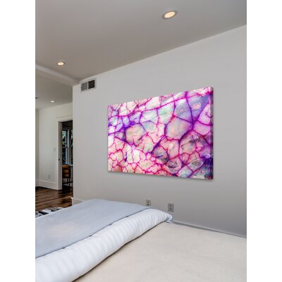 Pink Veins' Painting Print on Wrapped Canvas -  Marmont Hill, MH-CUSPAT-283-C-18