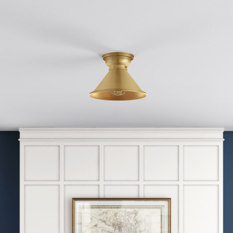 Chesterhill Flush Mount, No Bulb Included, Antique Brass