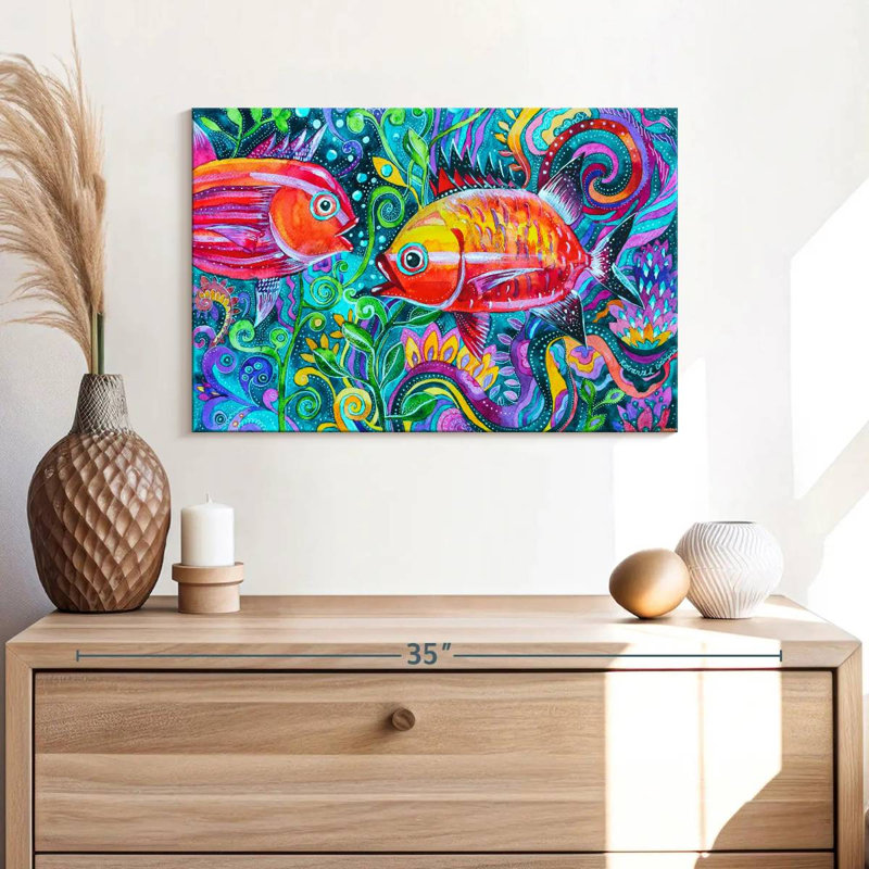Brampt Underwater Fish, 16" H x 24" W