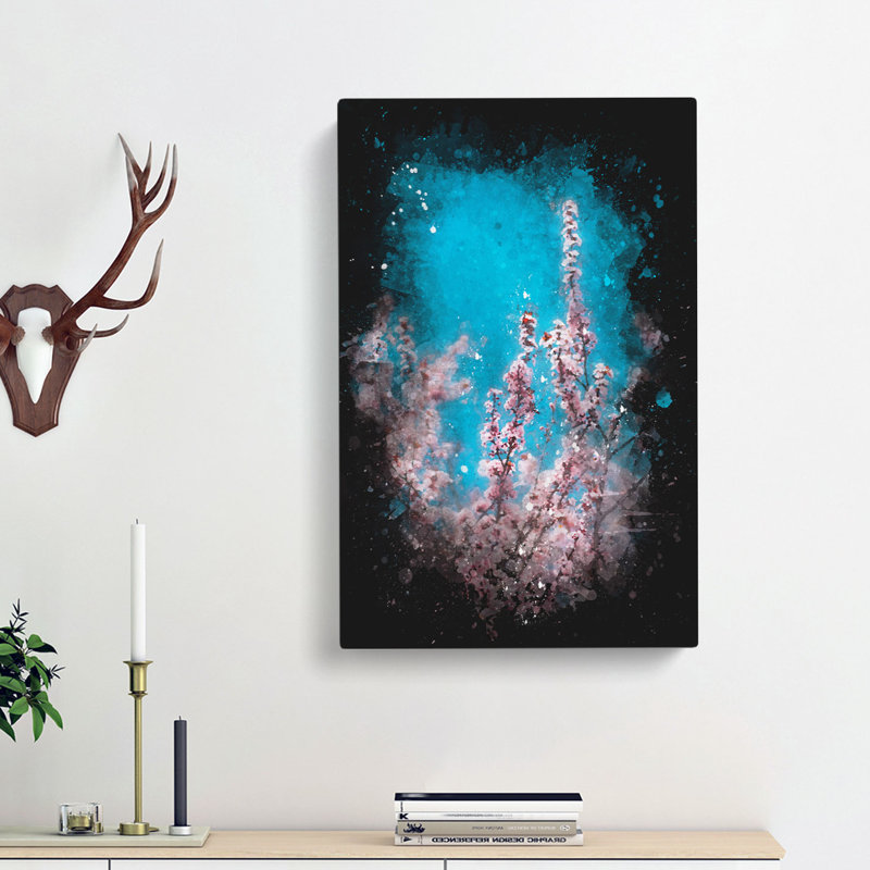 Petals of Pink Cherry Blossom Tree - Wrapped Canvas, 60cm H x 40cm W x 3cm D