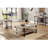 Industrial Style Sofa Table, Console Table With Open Bottom Shelf