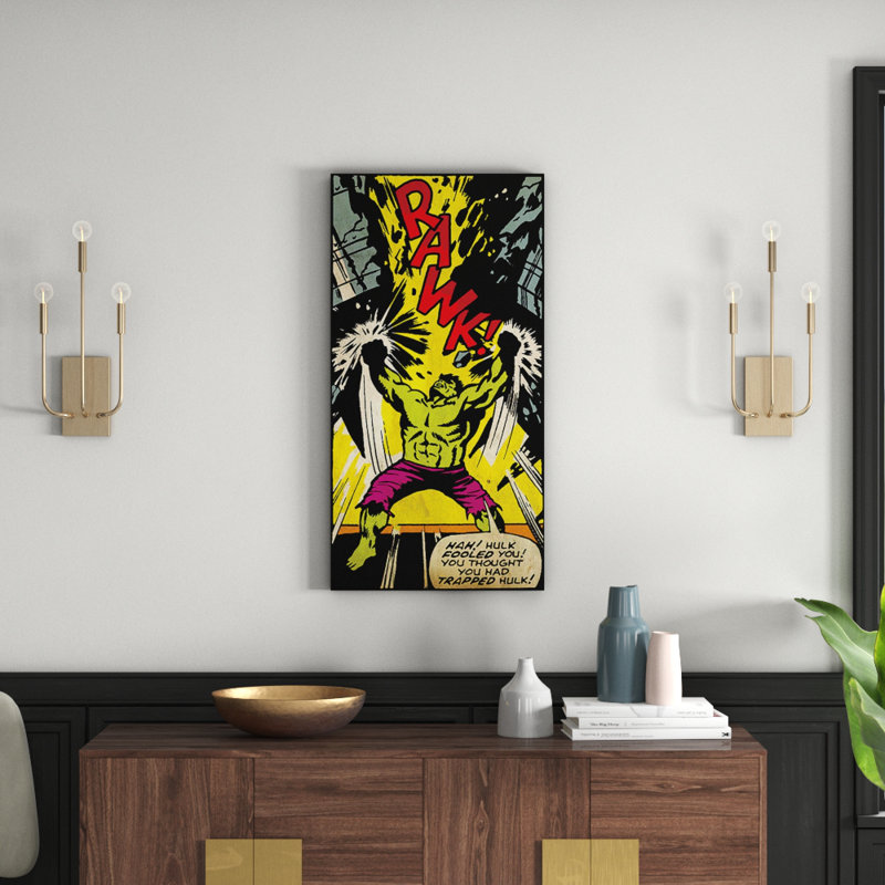 Hulk Rawk Graphic Art Print on Canvas