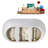 59" Streamline Soaking Glossy White Freestanding Tub and Tray With Internal Drain-101413181