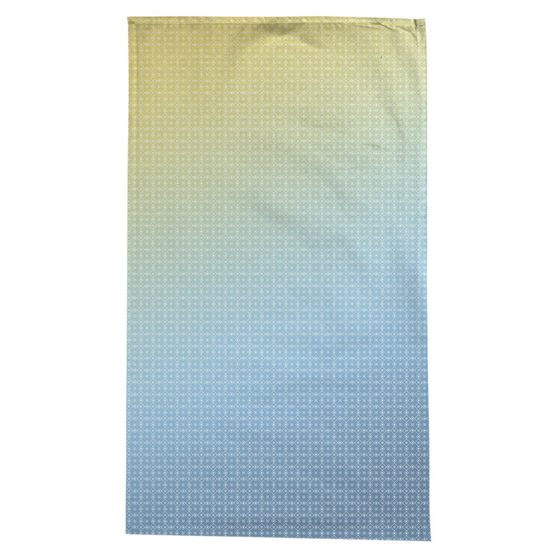 Nappe à motif napperon Avicia, Bleu et jaune ombragé