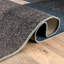 Tapis bleu touffeté à motif géométrique Allyne-1259850356