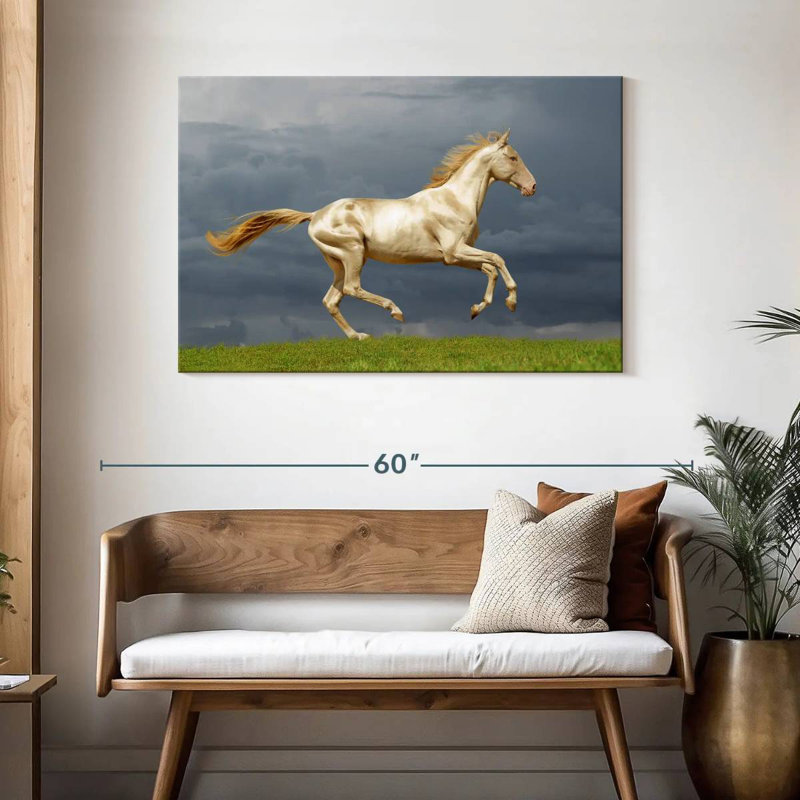 Brampt Gorgeous Akhal Teke Horse, 30" H x 45" W