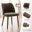 Mid-Century Upholstered Dining Chairs with Solid Wood Legs, Curved Back-1692723136