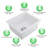 18.1'' L Single Bowl Quartz Kitchen Sink