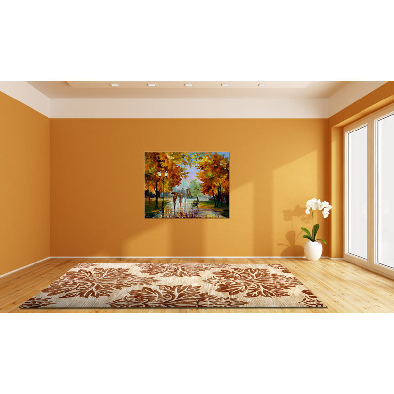 Cedartown Wool Floral Indoor Rug, Rectangle 8' x 11'