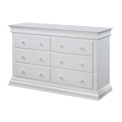 Suite Bebe Bailey 6 Drawer Double Dresser -  8306-WH