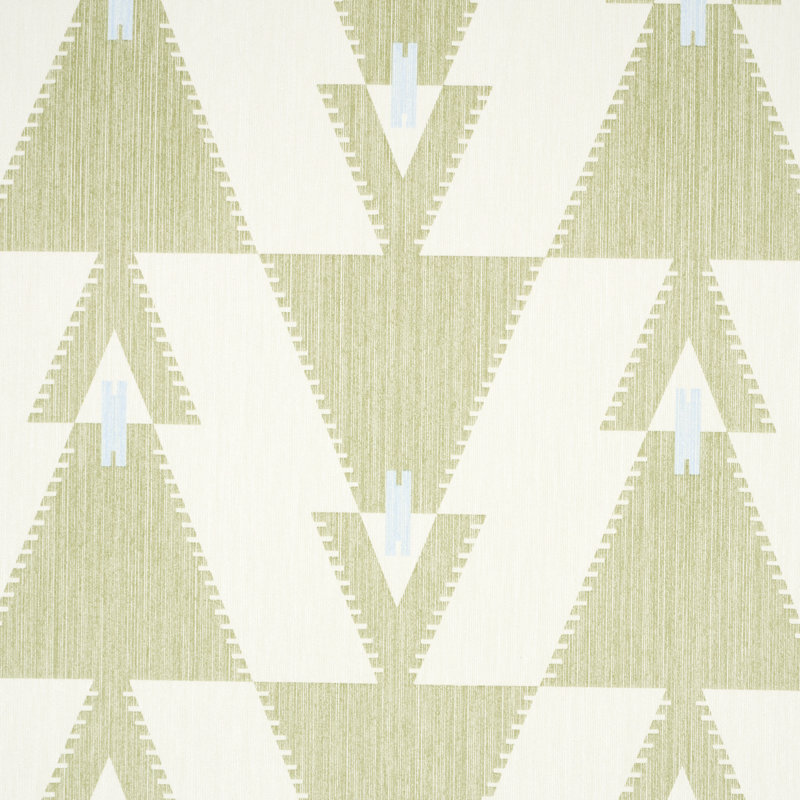 Schumacher x A Rum Fellow Kalido Wallpaper, Pistachio