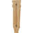 6 1/4"W x 3"D x 22"H Large Traditional Pilaster Corbel, Red Oak-58024651