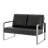 Azita 49'' Faux Leather Loveseat-851378063-840166197