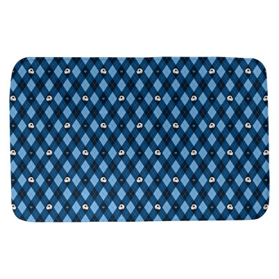 Tapis de bain argyle crânes Avicia