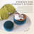 Round Storage Ottoman, 2 In 1 Function, Work As End Table And Ottoman-1664598242-1664598236