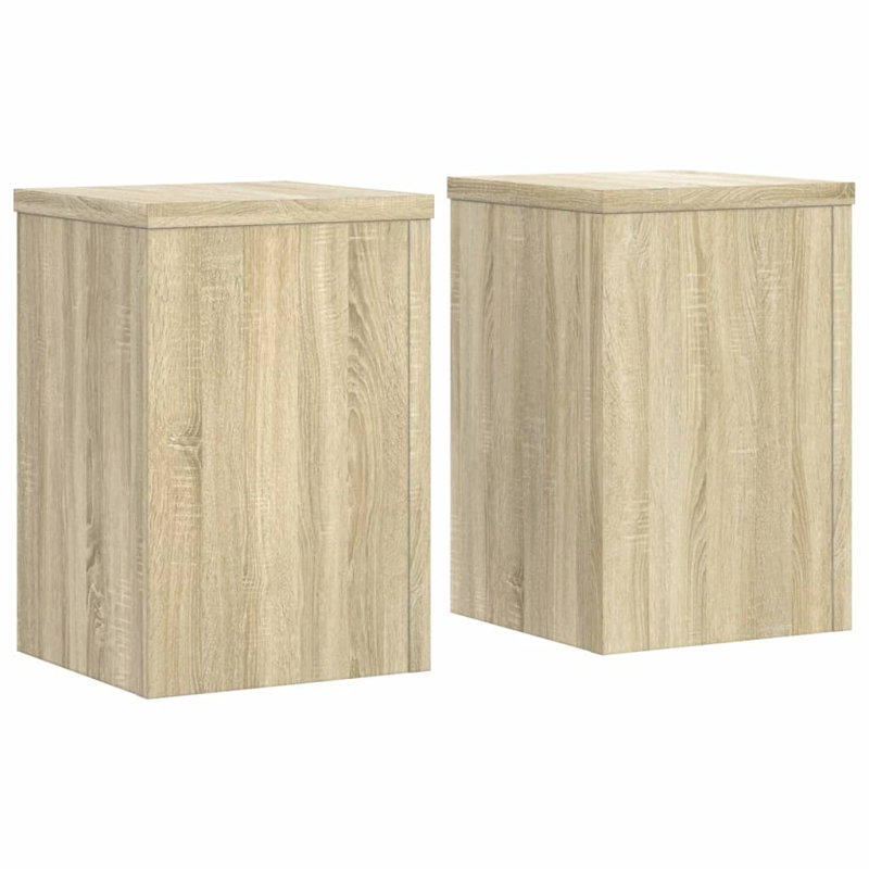Plant Stand - Set of 2, Sonoma/Oak, 30cm H x 20cm W x 20cm D
