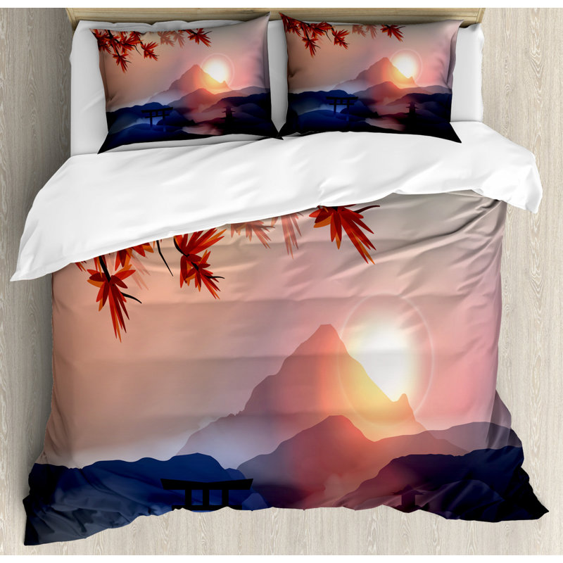 Eclectic Floral Duvet Cover, King Duvet Cover + 2 Pillow Sham
