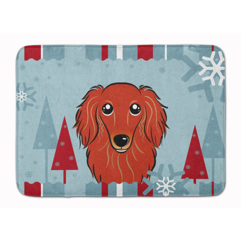 Tapis de cuisine Dachitt Winter Holiday Longhair, Red