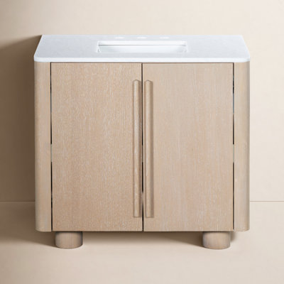 Carrara Marble Single Bathroom Vanity