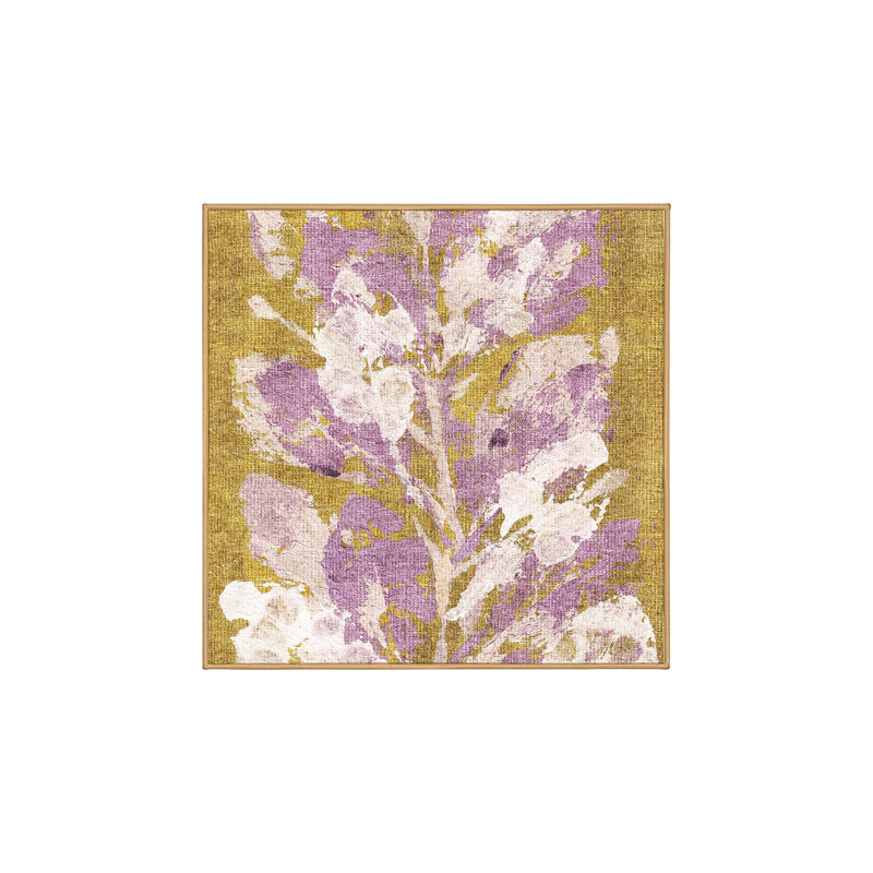 Fiorela Hand Loomed Washable Abstract Indoor Rug, Square 5'