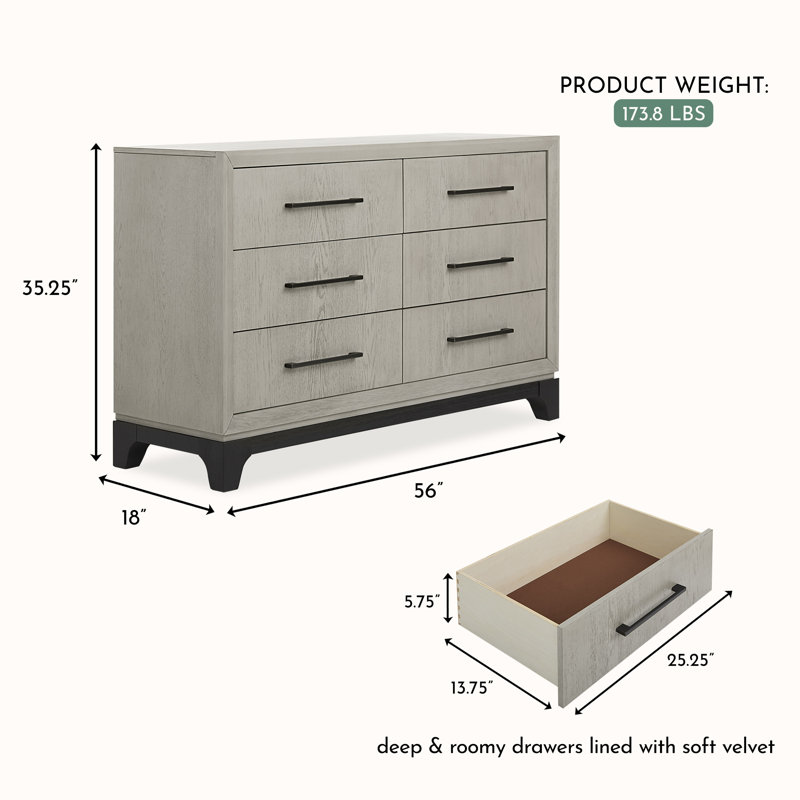 Evolur Remy Double Dresser