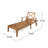 Bevelyn Outdoor Teak Wood Chaise Lounge