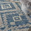 Tapis bleu / beige Ileyah Southwestern-1518444458