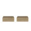 Ensemble de 2 tables de chevet murales flottantes Custer pour chambre à coucher Custer-433638249