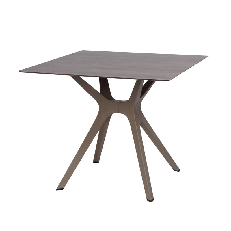 Table de salle à manger Vela S, Bois délavé, Sable