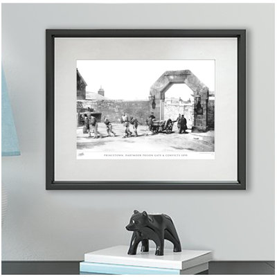 Princetown, Dartmoor Prison Gate & Convicts 1890 by Francis Frith - Single Picture Frame Print