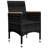  Dining Set Black, Cream White