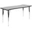 Ensemble de table d'activités pliable en stratifié ovale avec chaises 16 po Goddard-53749959-53749961