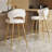 Kristyn Upholstered Counter Stool with Metal Frame-1947774181