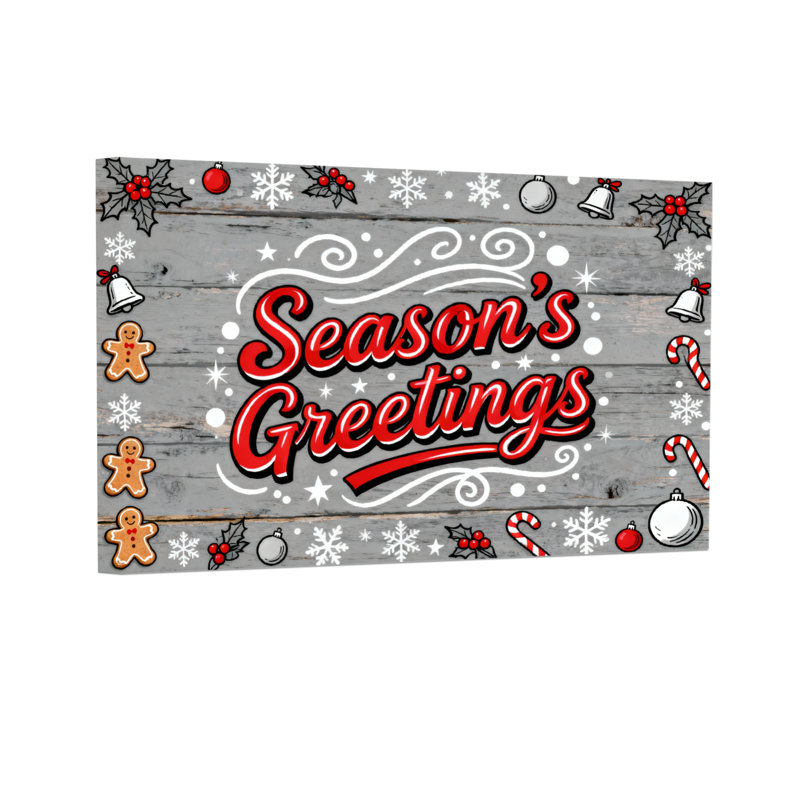 Motif de décoration de Noël «Christmas Season's Greetings»