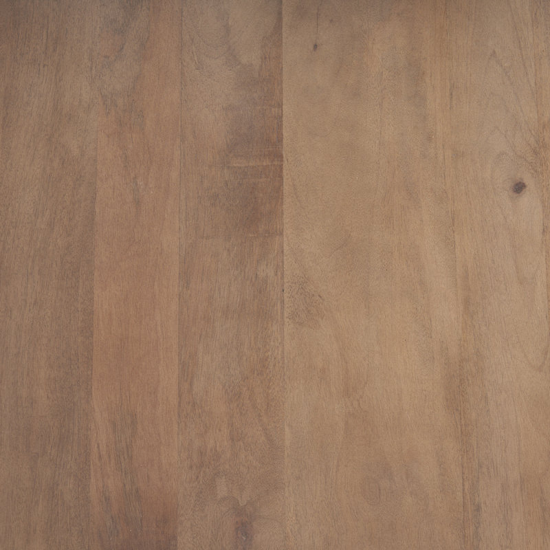 Table de bout à 3 pieds avec plateau en bois massif Miri